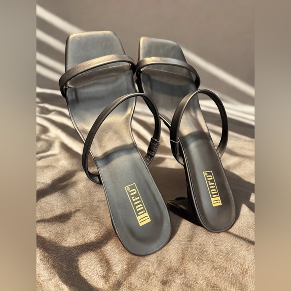 NEW IDIFU Women’s Chunky Heel Low Square Toe Block Heel Slip Ons Black Size 9.5 - Picture 3 of 8